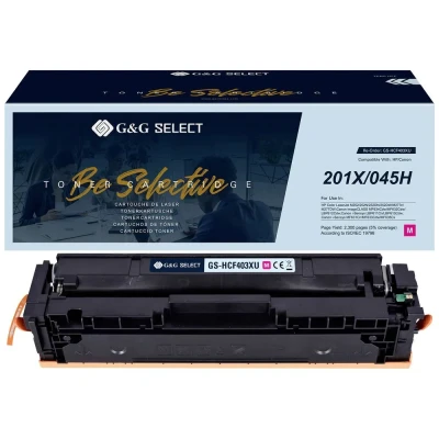 Immagine di G&amp;G Toner sostituisce HP, Canon 201X, 045H Compatibile Magenta CF403X/Cartridge GS HCF403X(U)