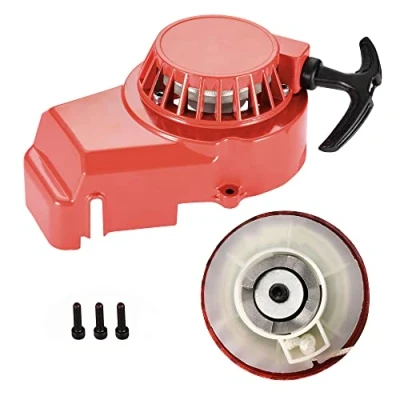 Immagine di GOOFIT Avviamento a Strappo Minimoto Cinese Alluminio sostituzione per 47cc 49cc 2 Tempi Pit Bike ATV Quad Ciclomotore e Scooter Biciclette 1 Pezzo Rosso