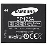 Immagine di Samsung IA BP125A Lithium ION (Li ION) 1250mAh 3.7V Batteria Ricaricabile Batterie Ricaricabili (1250 mAh, 4,6 Wh, ION), 3,7 V, Nero, 1 pezzo(i)