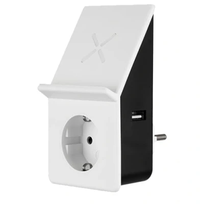 Immagine di REV USB Charge Adapter with Wireless Charging + 1 Presa Marca