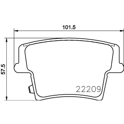 Immagine di HELLA 8DB 355 023 101 Kit pastiglie freno con segnalatore acustico usura accessori DODGE: Challenger Coupe