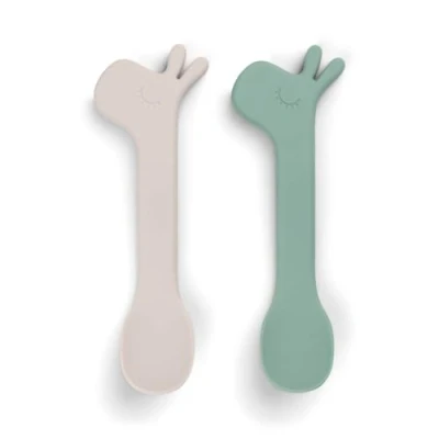 Immagine di Done by Deer ™ Cucchiaio in silicone 2 pezzi, verde Lalee