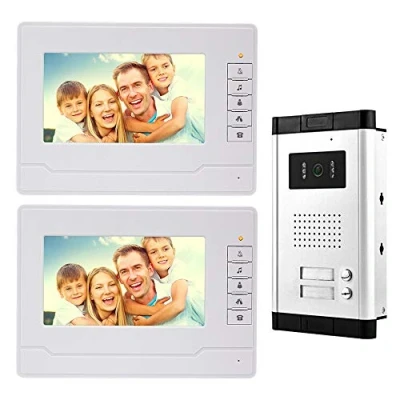 Immagine di NN99 Videocitofono campanello citofono Kit sistema 7 pollici chiaro display IR Solo movimento porta visione notturna 2 monitor per casa/appartamenti