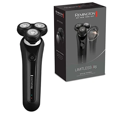 Immagine di Remington, Rasoio testa calva, Testina 360 per zone difficili, Powersense Tech velocità adattiva, lame comfort, rasatura a filo pelle (0.2 mm), ricaricabile, waterproof, X5 Limitless XR1750