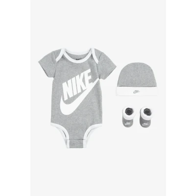 Immagine di Nike Sportswear Futura LOGO HAT Bootie BABY SET Body per bambini, Taglia: 56 68, Dark grey heather