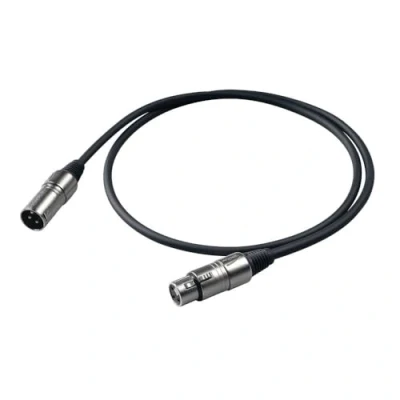 Immagine di PROEL BULK250LU15 Cavo Professionale Bilanciato per Microfono, con connessioni presa volante Cannon XLR 3P Maschio a spina 3F Femmina (15mt)