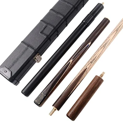 Immagine di CUESOUL Classic Handmade 57 inch Rosewood 3/4 Pezzo Snooker Cue con Cassa Nera e Alluminio Telescope Extension (CSSC015)