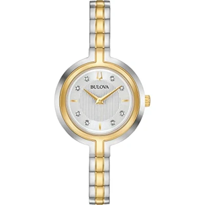 Immagine di Bulova Orologio Analogico al Quarzo Donne con Cinturino in Acciaio Inossidabile 98P193