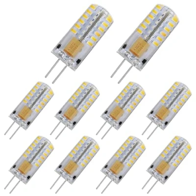 Immagine di Pocketman 10 Confezione 3 Watt AC/DC 12V G4 Lampadine di illuminazione a LED,Equivalente lampadina alogena da 30W pista,3000k Luce Calda