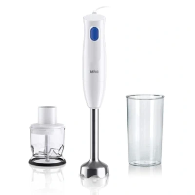 Immagine di Braun HB101AI MQ10.201MWH Frullatore ad immersione 450 W Senza BPA, con trituratore Bianco