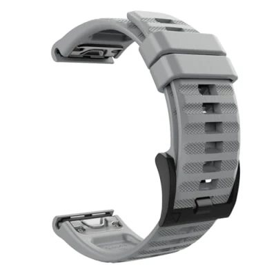Immagine di MoKo Cinturino Compatibile con Garmin Fenix 7/5/5 Plus/6/6 Pro/Epix Gen 2/Forerunner 935/945/Approach S60/S62/Quatix 6/Instinct, 22mm Quick Fit Braccialetto Morbido di Ricambio in Silicone Grigio
