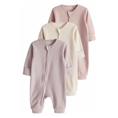 Immagine di Next TWO WAY ZIP Footless 3 Packregular FIT Pigiama per bambini, Taglia: 50, Pink