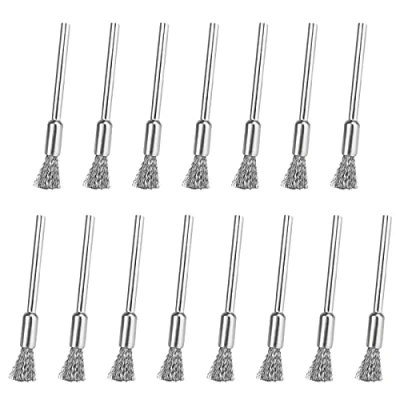 Immagine di Spazzole Metalliche 15Pcs Rotanti per Rimuovere Ruggine Corrosione, in Filo di Acciaio Lucidatura Adottano un Design a Forma Penna e