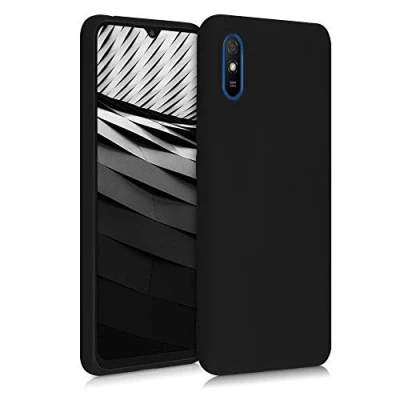 Immagine di kwmobile Custodia Compatibile con Xiaomi Redmi 9A / 9AT Cover Back Case per Smartphone in Silicone TPU Protezione Gommata nero matt