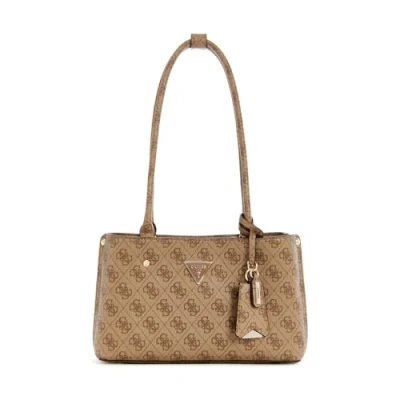 Immagine di Guess Meridian Shoulder Satchel Borsa a mano, Donna, Taglia: One Size, Latte