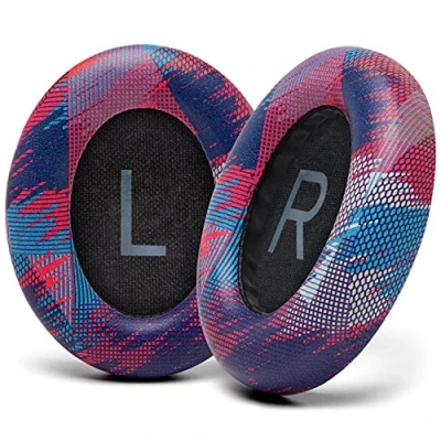 Immagine di WC Cuscinetti auricolari di ricambio per cuffie Bose con cancellazione del rumore 700 (NC700) Wicked Cushions Pelle morbida, lussuosa memory foam, extra spessi e resistenti Speed Racer