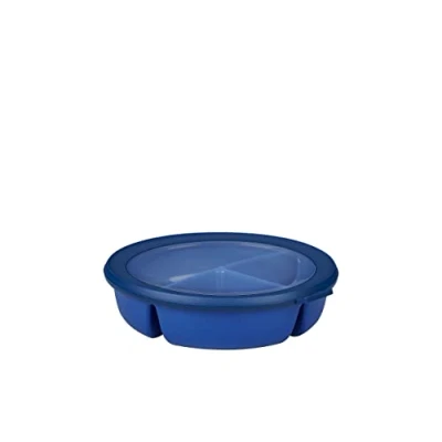 Immagine di Mepal Scodella bento bowl Cirqula Contenitore box per frigo, freezer e microonde 3 scomparti separare gli alimenti la preparazione dei pasti Vivid blue