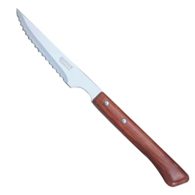 Immagine di Arcos Coltelleria da Tavola Coltello Bistecca Lama Acciaio Inossidabile Nitrum 110 mm Manico Legno Compresso Colore Marrone