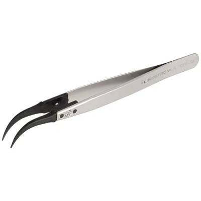 Immagine di Lindstrom, Pinzette, Lindström TL 7CFR SA Pinzetta ESD 7CF Piatta, curva 130 mm