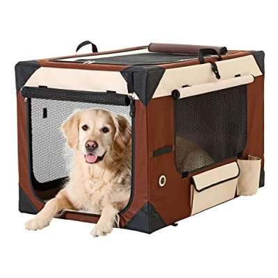 Immagine di Karlie Flamingo Smart Top de Luxe Travel Box per Cani, 76 x 51 48 cm, Colore: Beige/Marrone