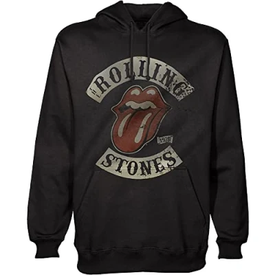 Immagine di Rock Off The Rolling Stones: Tour 1978, Felpa Con Cappuccio Uomo, Nero, XL