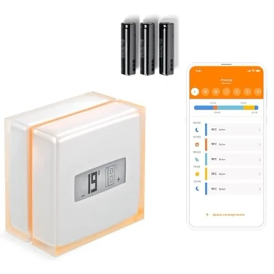 Immagine di Netatmo Termostato Wifi Intelligente Controlla il Riscaldamento da Remoto tramite App Per caldaia individuale, NTH01 AMZ
