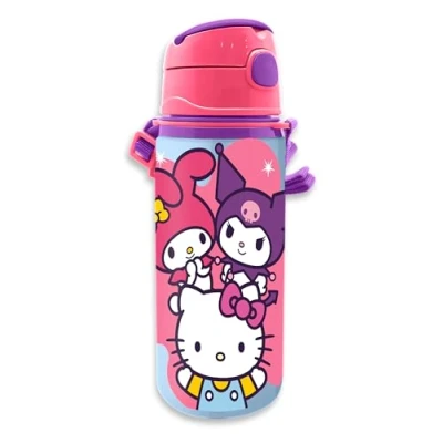 Immagine di Kids Licensing Bottiglia in alluminio con manico Hello Kitty &amp; Friends 600 ml