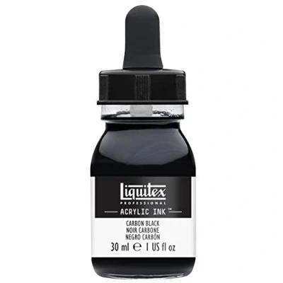 Immagine di Liquitex 4260337 Inchiostro acrilico, 30 ml, colore: Nero carbone