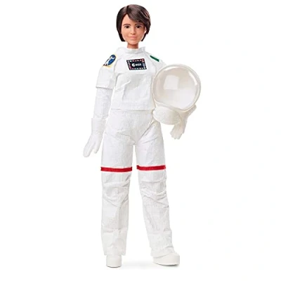Immagine di Barbie Samantha Cristoforetti astronauta ESA, Bambola castana c...