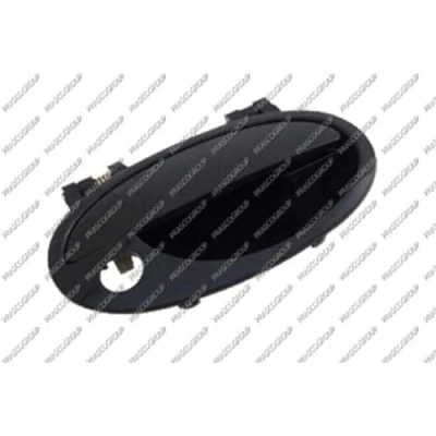 Immagine di PRASCO OP0308001 Maniglia Apriporta Esterno, anteriore Dx nero liscio OPEL: Corsa C Hatchback, Combo Van / Station Wagon
