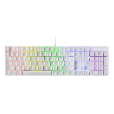 Immagine di Mars Gaming MK422 Bianco, Tastiera Meccanica RGB, Antighosting, Switch Meccanico Rosso, Lingua US