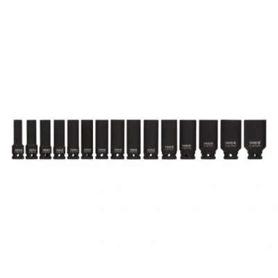 Immagine di YATO YT 1055 Set bussole 15 Acciaio al cromo molibdeno 1/2