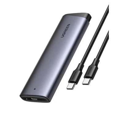 Immagine di UGREEN Case SSD M.2 NVMe PCIe USB C 3.2 Gen 2 10Gbps UASP, Compatibile con 4TB M/M &amp; B Key 2230/2242/2260/2280, Hard Disk Cavo 990 PRO 980 WD BLUE SN570 Kingston