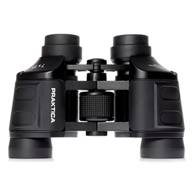 Immagine di Praktica Falcon Binocolo 7 x 35 mm con prisma Porro, lenti completamente rivestite, struttura robusta, telaio in alluminio, immagine nitida e chiara, bird watching, vela, escursionismo, visite