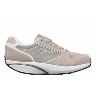 Immagine di MBT 1997 Classic II Scarpe Casual da Uomo in Stile Moderno. Sportive Anatomiche e comode. Calzature fisiologiche Comfort stabilità con Suola Curva. Sneakers Lacci. Colore Beige
