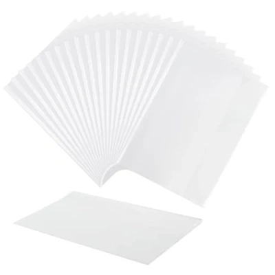 Immagine di EXERZ A4 copertina per quaderni 20pz, trasparente, impermeabile, quaderni, libri, in polipropilene (A4 x 20)