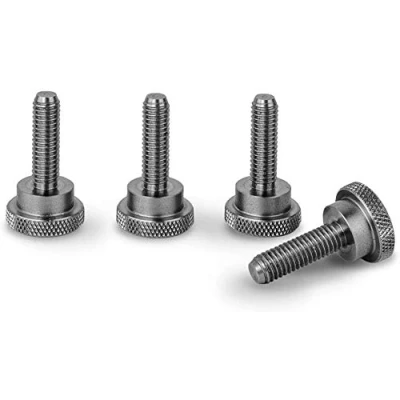 Immagine di PrecisionGeek Viti zigrinate/vite a spalla M5 x 19mm Acciaio Inossidabile 4 pz