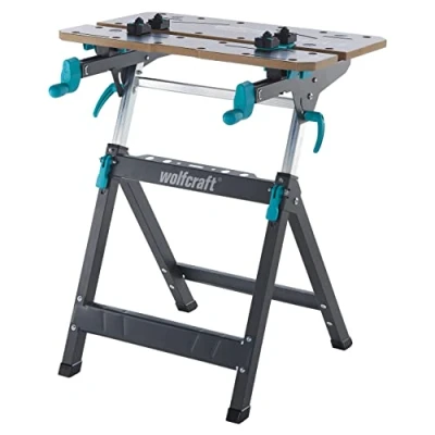 Immagine di wolfcraft MASTER 750 ERGO banco morsa e portamacchine I 6871000 Il regolabile in altezza