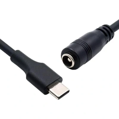 Immagine di CableCC Cavo di ricarica prolunga da USB 3.1 tipo C a jack CC, 5,5 x 2,5 mm, per MacBook Apple, lungo 10 cm
