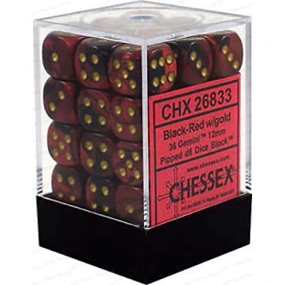 Immagine di Dice Block with 36 d6 Gemini Black Red w/gold