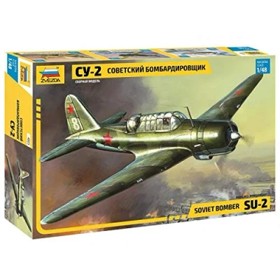 Immagine di Zvezda Esercito Modellino Aereo Bomber Russo su 2, seconda Guerra Mondiale, Scala 1:48, Multicolore, Z4805