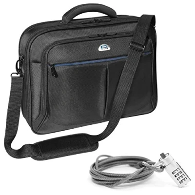 Immagine di PEDEA borsa per PC portatile &quot;Premium&quot; notebook fino a 17,3 pollici (43,9 cm) con tracolla, incluso lucchetto notebook, nero