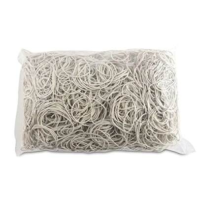 Immagine di Elastici per UFFICIO PRODOTTI Diametro 50mm 1,5x1,5mm 1000g Bianco/Piccoli Accessori Ufficio/Tipo Standard/Materiale Gomma/Peso (g) 1000 / Colore Bianco/Dimensione