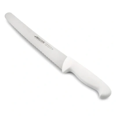 Immagine di Arcos Serie 2900 Coltello Pasticceria Torta Lama Acciaio Inossidabile Nitrum 250 mm Manico Polipropilene Colore Bianco