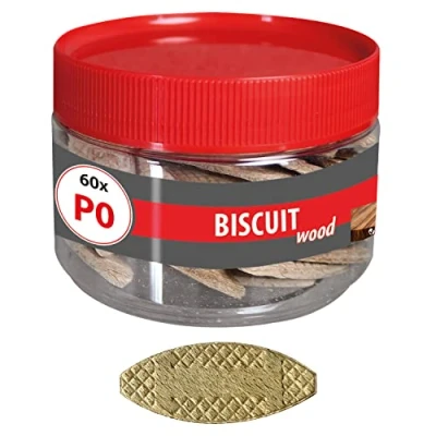 Immagine di TOX Tassello piatto Biscuit Wood misura P0 in legno di faggio per una stabile fissaggio componenti legno, disponibile 3 misure, 015260201