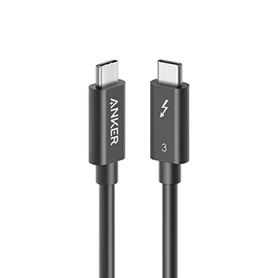 Immagine di Anker Cavo USB C a Thunderbolt 3.0 per Ricarica Veloce e Trasferimento Dati (50cm), Compatibile con Samsung Galaxy Note 8, S8, S8+, S9, MacBook, Sony XZ, LG V20, G5, G6, HTC 10, Xiaomi 5