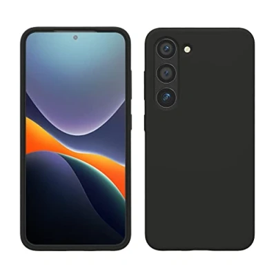 Immagine di kwmobile Cover per Samsung Galaxy S23 Custodia Back Case Smartphone in Silicone TPU Protezione Gommata nero matt