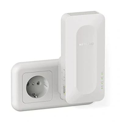 Immagine di NETGEAR ripetitore WiFi 6 Mesh AX1600 EAX12, Extender con 1 porta LAN e 4 stream, wireless compatibile modem fibra adsl
