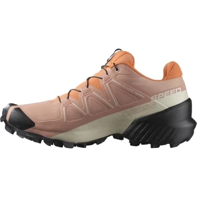 Immagine di Salomon Speedcross Scarpe da Trail Running Donna, Aderenza, Stabilità, Calzata, Cameo Brown/Black/Bird Of Paradise, 38 EU