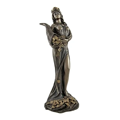 Immagine di Veronese Design Statua Bronzata Fortuna Dea Romana della Tykhe 7 In.